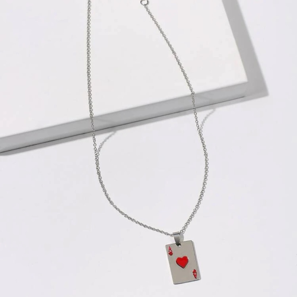 Playing card necklace